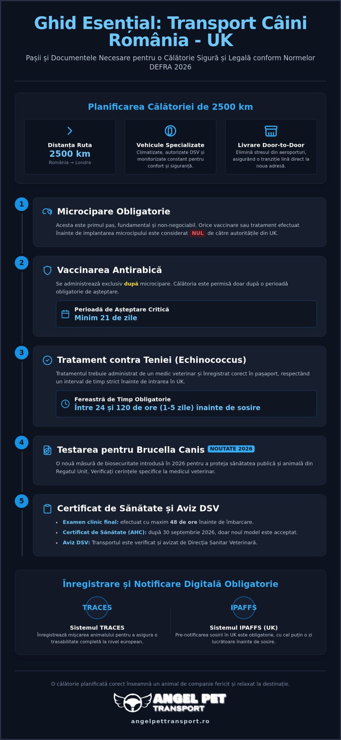 Transport Câini România Londra 2026: Siguranță și Confort Door-to-Door