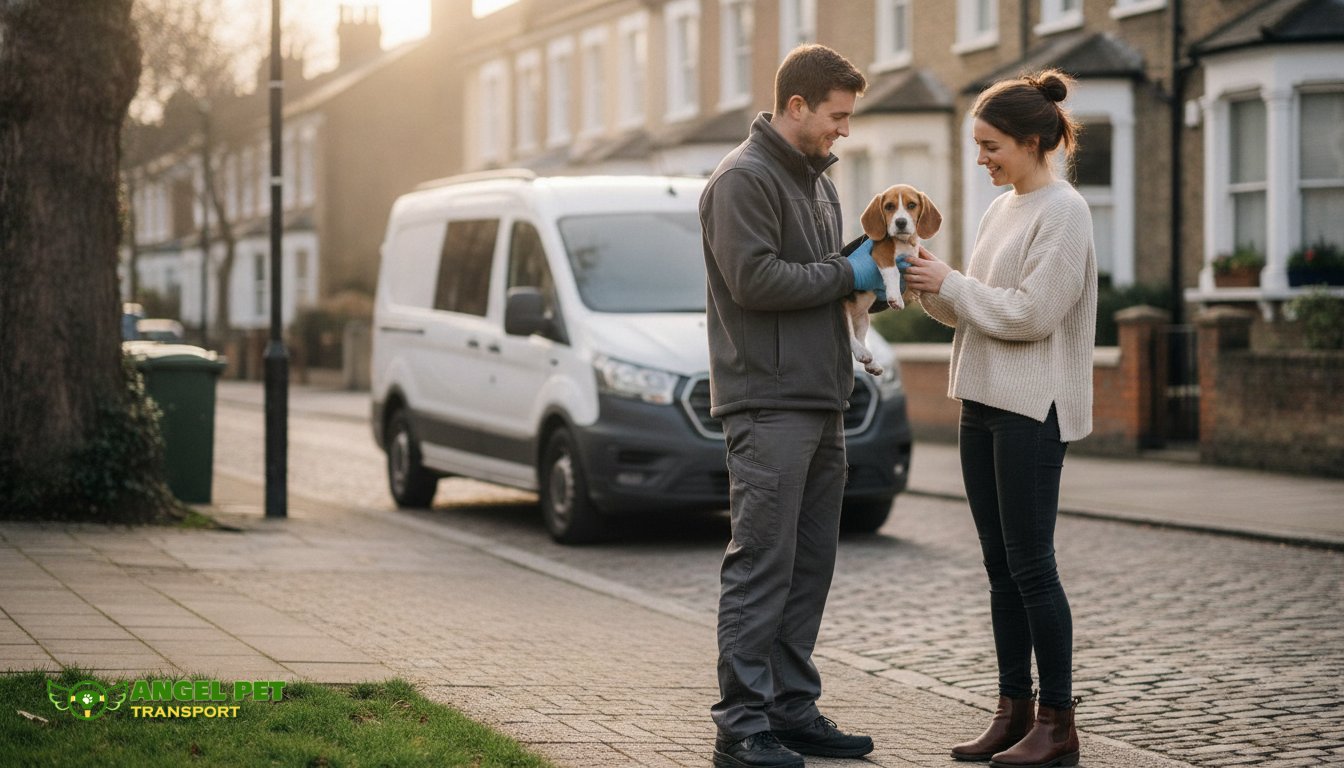 Transport pui de câine în Anglia: Condiții și vârstă